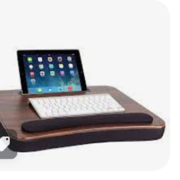 Sofia + Sam All Purpose Lap Desk (Wood top) with Memory Foam – Work from Home - Picture 3 of 10